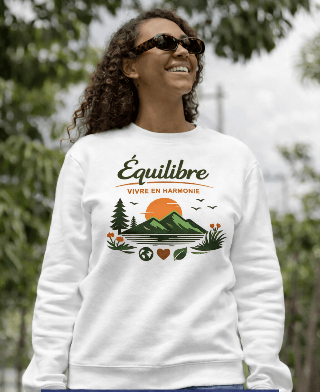 ÉQUILIBRE Live in Harmony Sweatshirt premium comfort streetwear find your calm