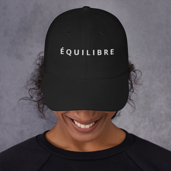  ÉQUILIBRE Signature Cap black color premium minimalist streetwear hat limited edition