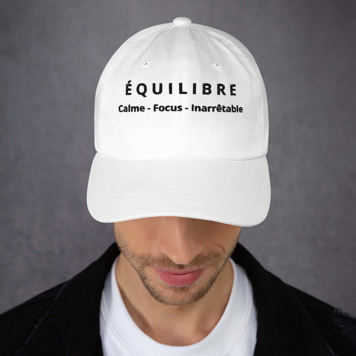 ÉQUILIBRE Calm Focus Unstoppable Cap premium black adjustable cap