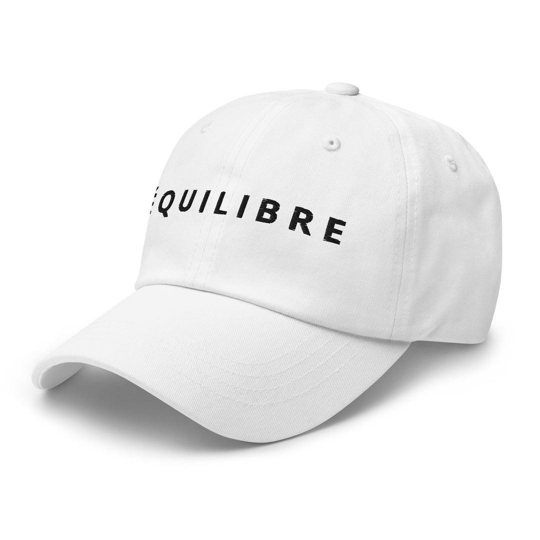  ÉQUILIBRE Signature Cap white color clean design stylish everyday wear minimalist cap
