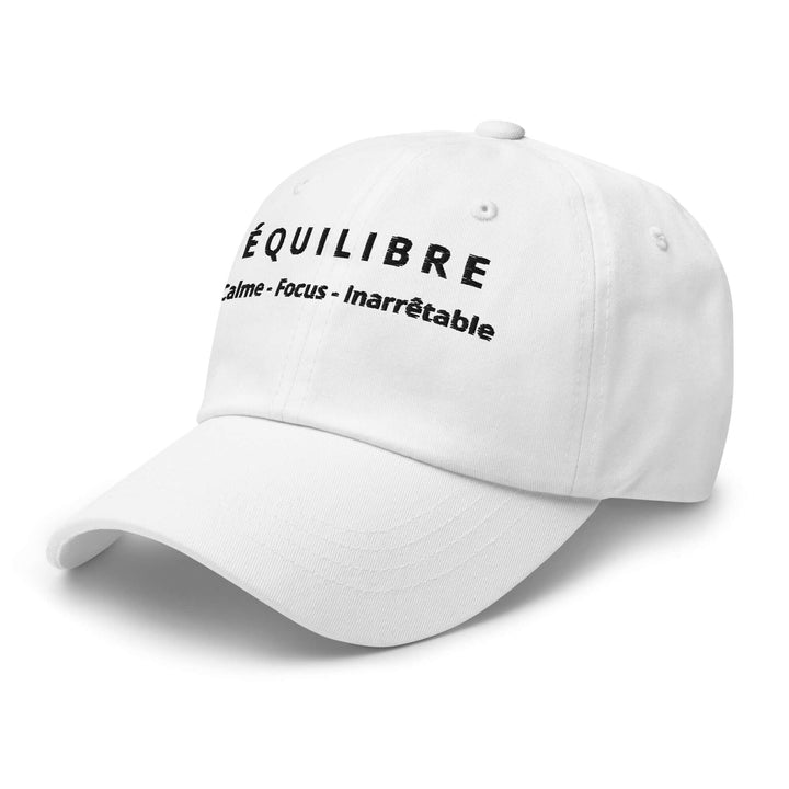ÉQUILIBRE Calm Focus Unstoppable Cap minimalist streetwear hat design