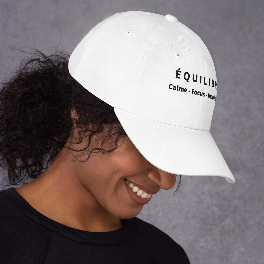 ÉQUILIBRE Calm Focus Unstoppable Cap premium black adjustable cap