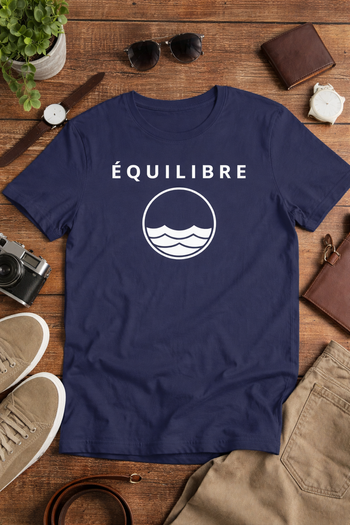 ÉQUILIBRE Signature Balance Tee Minimalist PREMIUM T-Shirt minimalist premium t shirt clean design everyday wear