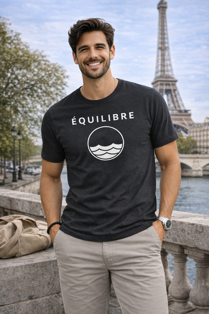 ÉQUILIBRE Signature Balance Tee Minimalist PREMIUM T-Shirt clean design everyday wear