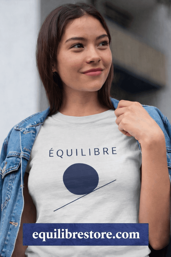 ÉQUILIBRE Minimalist Essence Tee clean design comfortable everyday wear simplicity style
