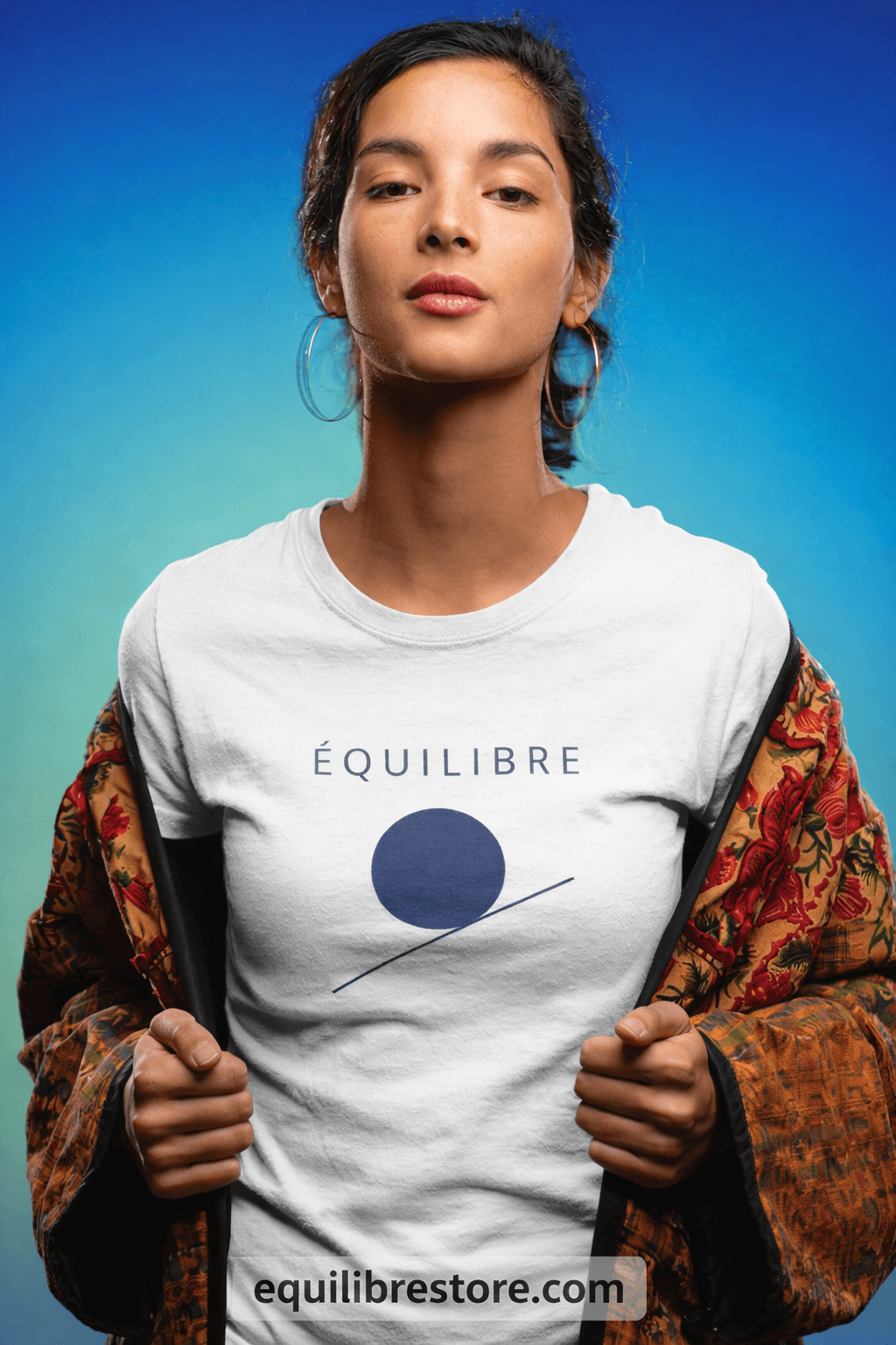 ÉQUILIBRE Minimalist Essence Tee worn casually stylish outfit simple and clean look