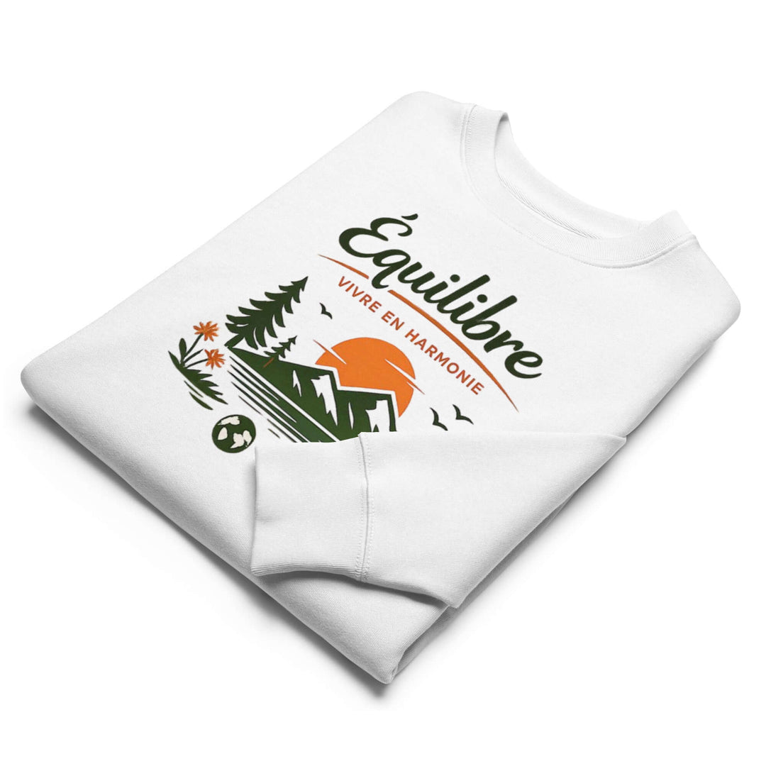 ÉQUILIBRE Live in Harmony Sweatshirt  full view relaxed fit cozy wear