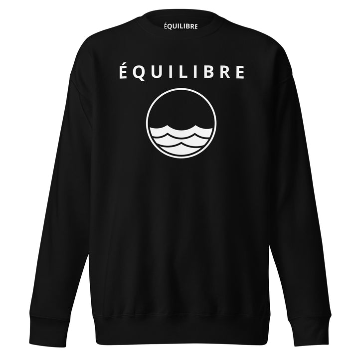 ÉQUILIBRE Signature Premium Sweatshirt  black color comfortable streetwear minimalist style