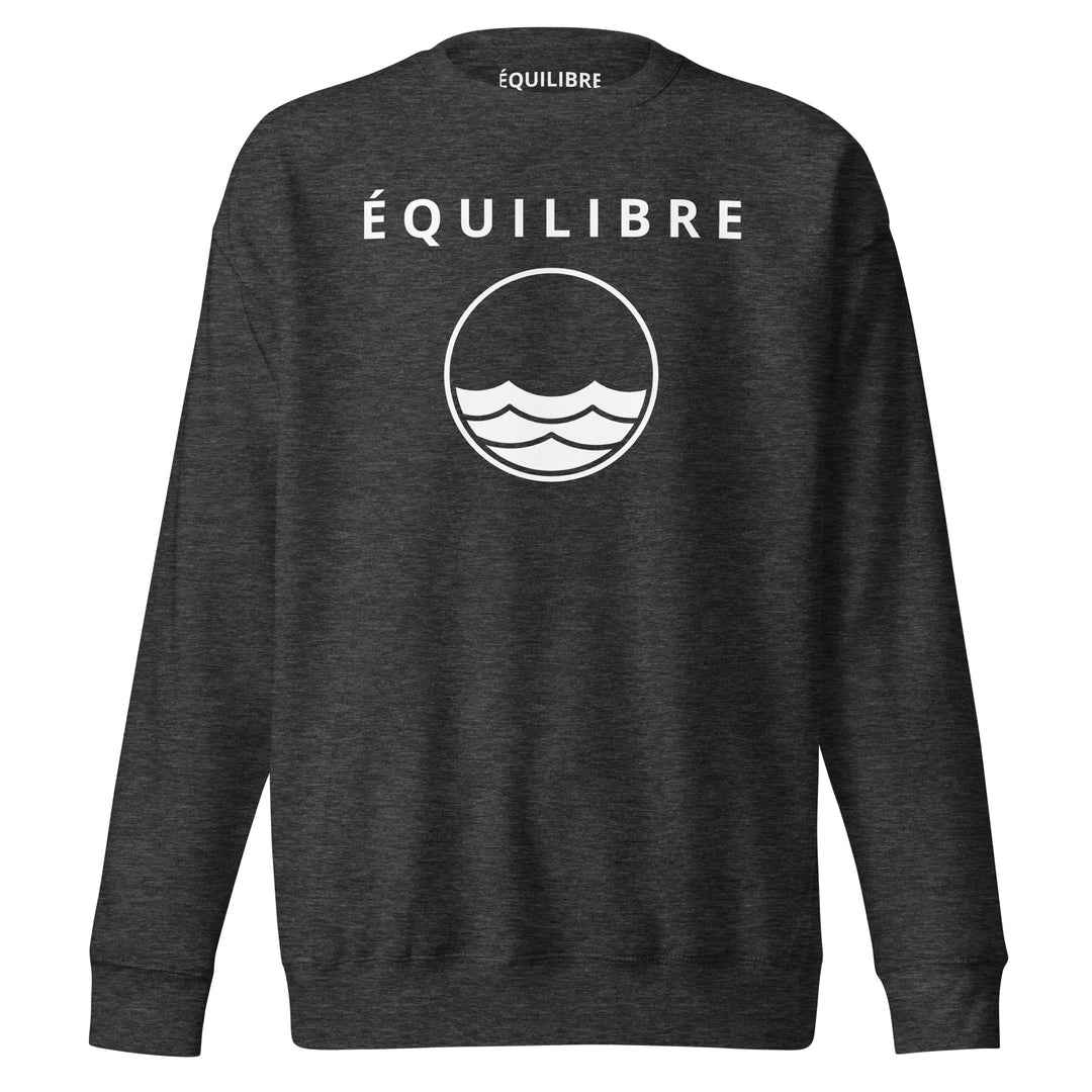 ÉQUILIBRE Signature Premium Sweatshirt brown color soft fabric relaxed fit minimalist streetwear style
