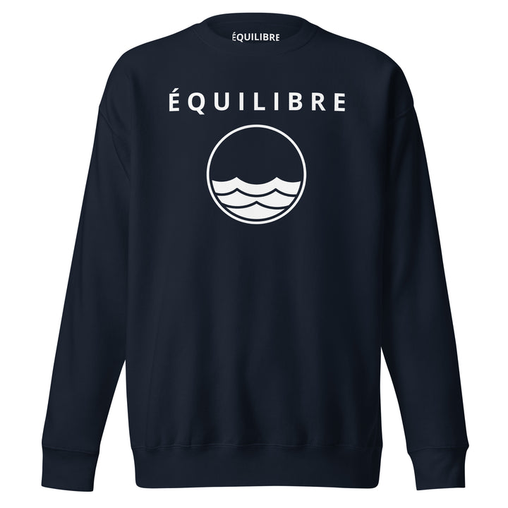 ÉQUILIBRE Signature Premium Sweatshirt black color comfortable streetwear minimalist style