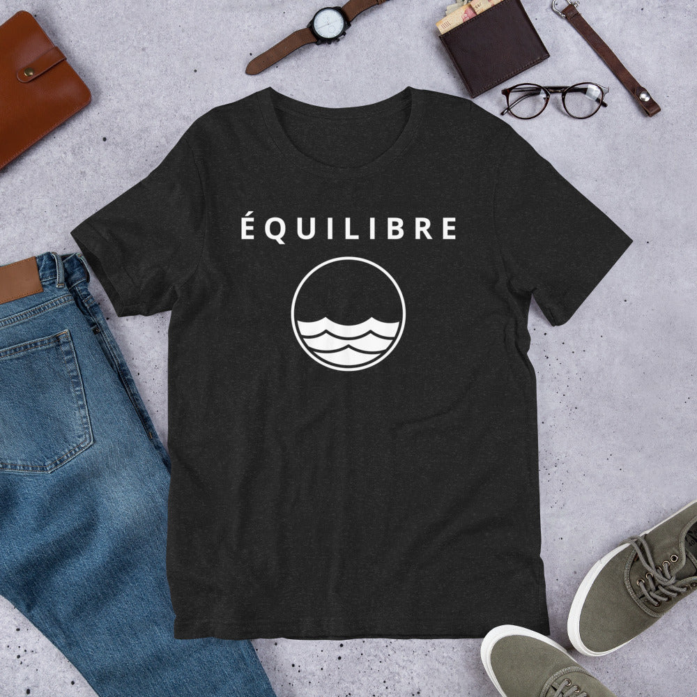 ÉQUILIBRE Signature Balance Tee Minimalist PREMIUM T-Shirtfront view minimalist style premium cotton casual fashion