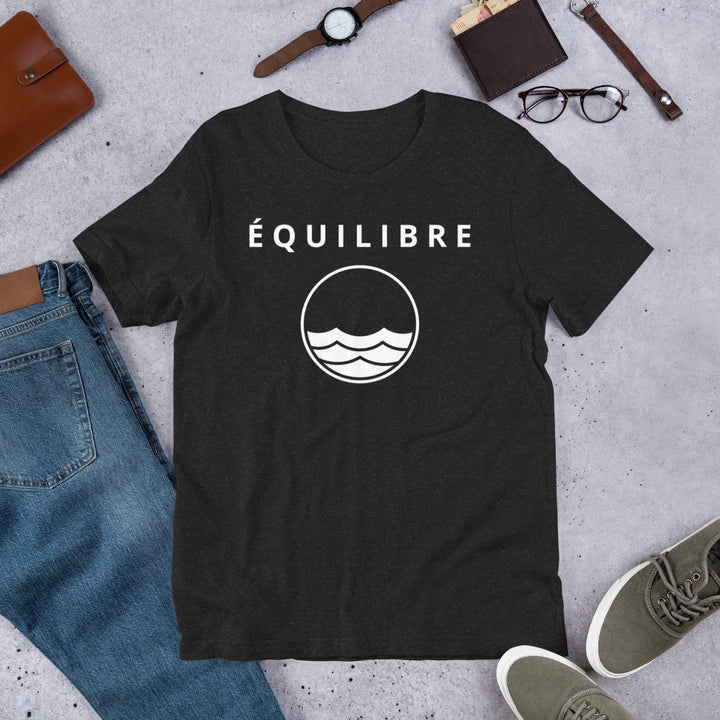 ÉQUILIBRE Signature Balance Tee Minimalist PREMIUM T-Shirtfront view minimalist style premium cotton casual fashion