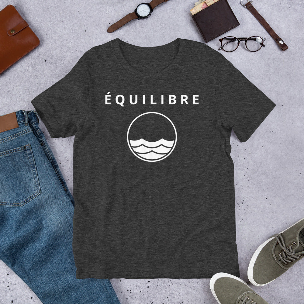 ÉQUILIBRE Signature Balance Tee Minimalist PREMIUM T-Shirtfront view minimalist style premium cotton casual fashion