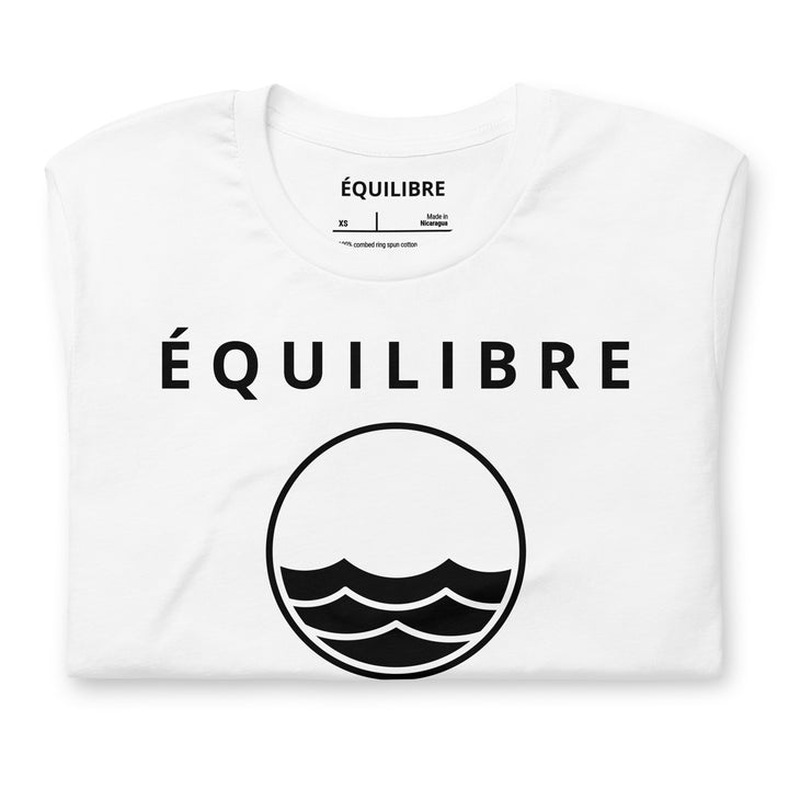 ÉQUILIBRE Signature Balance Tee Minimalist PREMIUM T-Shirt front view minimalist style premium cotton casual fashion