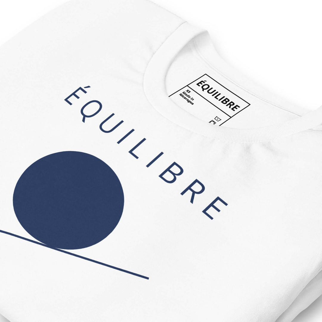 ÉQUILIBRE Minimalist Essence Tee front view simple aesthetic modern casual fashion